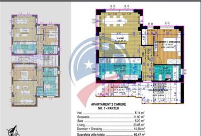 Spa?iu comercial / Apartament 2 camere bloc nou- par... - 1