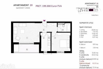 Apartament cu 2 camere decomandat în Ștefan cel Mare - 1
