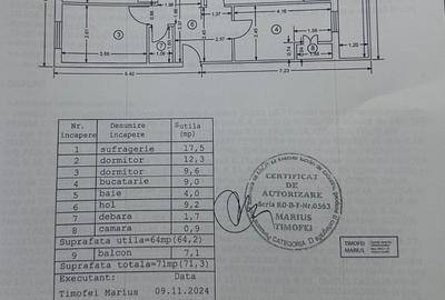 Apartament de vânzare,3 cameră decomandat vis-a-vis de Spitalul Municipal - 1
