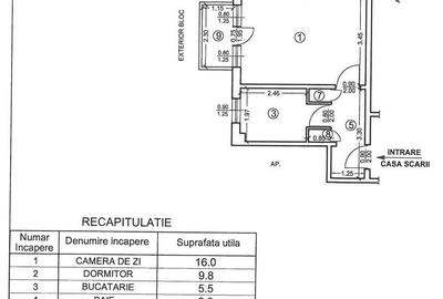Apartament cu 2 camere în Letea - 5
