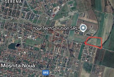 Teren parcelabil cu toate utilitatile 7.257 mp Moșnița Nouă – 20 €/mp - 1