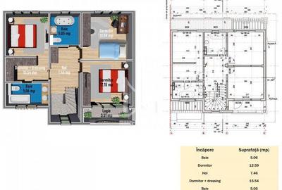 Casă cu 4 camere în Berceni