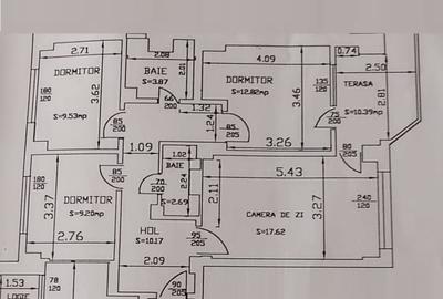 Apartament cu 4 camere în Moșilor