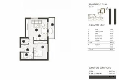 Apartament cu 2 camere decomandat în Floreasca - 2
