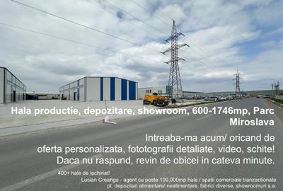 Spațiu industrial, 1746 mp în Exterior Vest