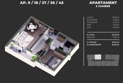 Apartament nou in Sectorul 4 - 2 camere moderne, Grand Arena Mall, Comision 0 - 5