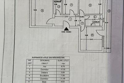 Apartament 3 camere, central, insorit, etaj 3 - 1