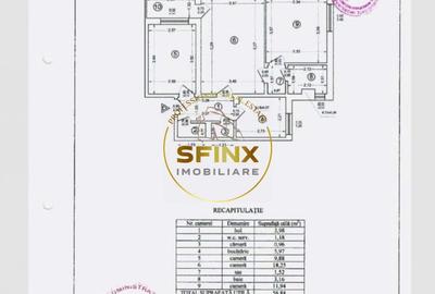 Apartament cu 3 camere semidecomandat, mobilat în Titan