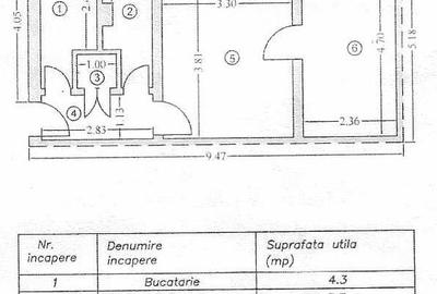 Apartament 2 camere suprafata 39 mp etaj 3 ultracentral - 6