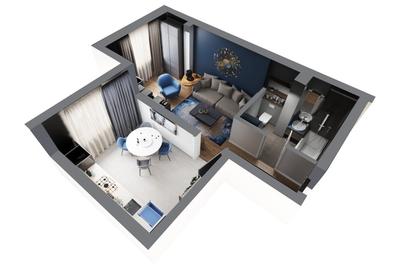 Direct dezvoltator, comision 0%, garsoniera de lux tip A17, Complex Ivory Pipera - 3