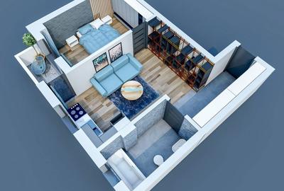 Apartament cu 2 camere semidecomandat în Bucium - 2