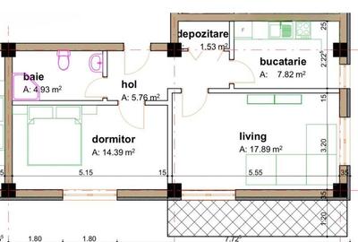 Apartament cu 2 camere decomandat în Miroslava - 3