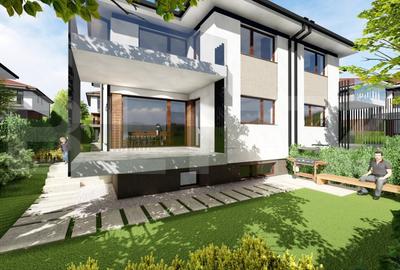 Casa moderna 192 mp, 5 camere, Living, Bucatarie, ansamblu premium - 4