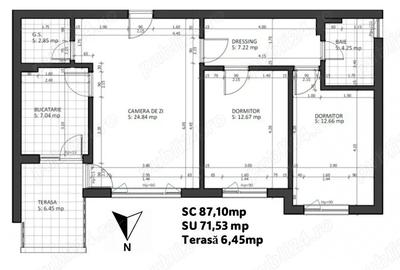 OPORTUNITATE Noul An in apartament complet mobilat, plus loc de parcare - langa padurea Baneasa - 6