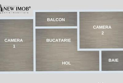 Apartament cu 2 camere decomandat în Ultracentral