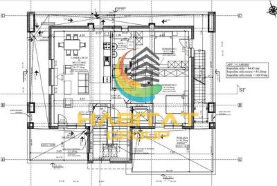 Penthouse cu 3 camere decomandat în Fizicienilor - 22