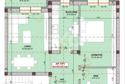 Apartament cu 2 camere decomandat în Giroc - 10
