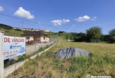 Teren constructii Apahida, acces drum, panorama superba
