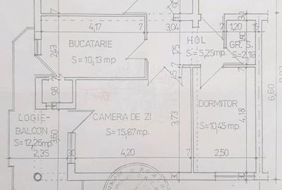 Apartament cu 3 camere în Republicii