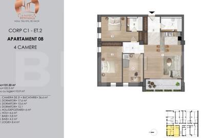 Apartament cu 4 camere decomandat, mobilat în Central - 15