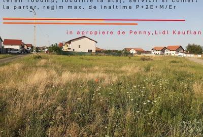 Teren la super pret /servicii la parter si locuinte la etaj - 1