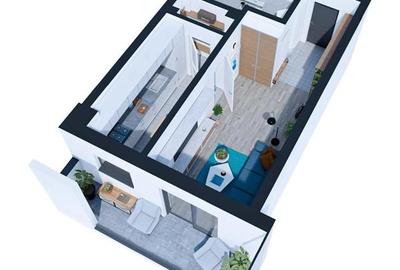 Apartament 1 camera Decomandat, Galata, et.1 - 3
