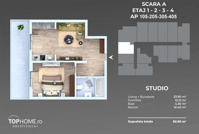 Apartament cu 2 camere semidecomandat în Berceni - 2