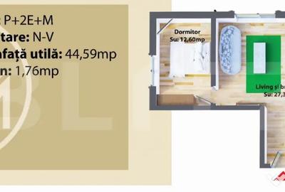 Apartament cu 2 camere decomandat în Central - 1