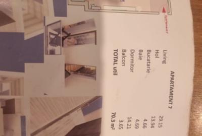 Apartament 2 camere, 66.65 mp, zona George Enescu - 1