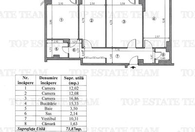Apartament cu 3 camere decomandat în 1 Mai - 9