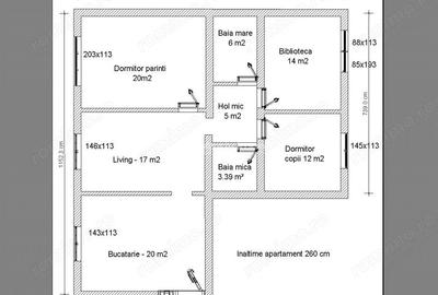 Apartament cu 4 camere decomandat, mobilat în Vitan