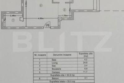 Apartament cu 2 camere în Bârnova - 1