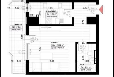 Apartament cu 2 camere decomandat în Rediu - 1