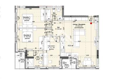 Apartament cu 4 camere decomandat în Hipodrom 1 - 14