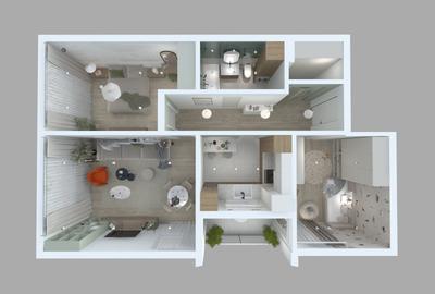Apartament cu 3 camere decomandat, mobilat în Vest