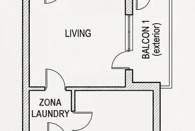 Apartament cu 2 camere semidecomandat, mobilat în Tudorul Vechi - 6