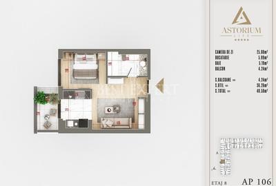 Garsoniera dubla - Theodor Pallady, premium, piscina, sala fitness - 7