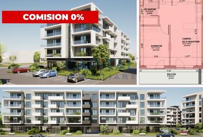 Apartament de vanzare, 2 camere, 54mpc, lift, bloc nou, comision 0% - 1