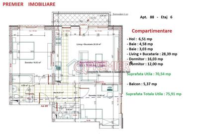 Apartament cu 3 camere decomandat în Apărătorii Patriei - 2