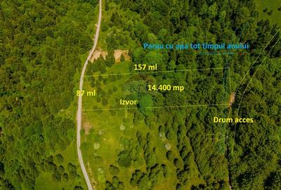 Teren extravlan 14,400mp Paraul Rece / Strada 3 brazi - 3