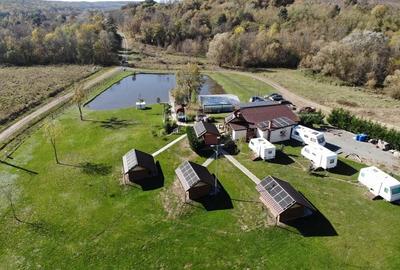 Locatie cu balta de pescuit si cabanute din lemn de vanzare , la 40 km de Timisoara - 9