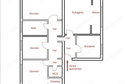 Apartament cu 4 camere decomandat în Cetății - 5