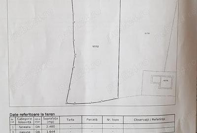 Teren de 4124 mp, în Fundata