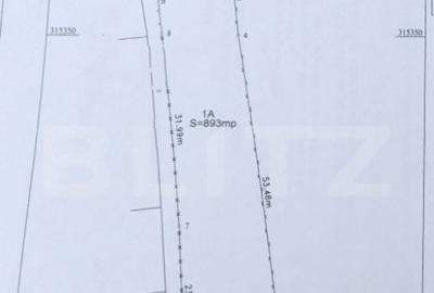 Teren intravilan de vanzare, 900 mp, deschidere de 15 m, zon - 1