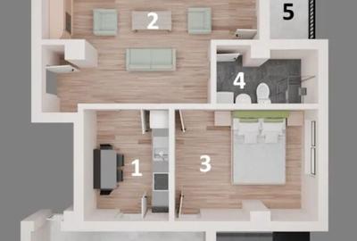 Apartament 2 camere Otopeni - bloc nou, central, terasă și parcare - 6