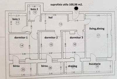 Apartament cu 4 camere în Km 4 - 6
