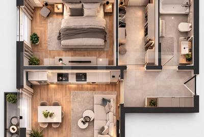 Apartament cu 2 camere în Calea Moldovei - 6