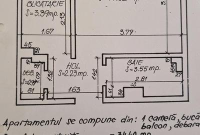 Garsonieră decomandată în Central - 2