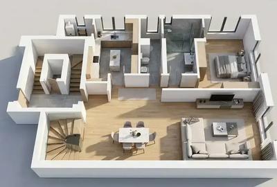 Penthouse cu 6 camere decomandat în Dorobanți - 5
