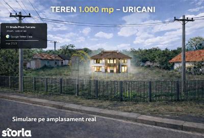 Teren de 1000 mp, în Miroslava